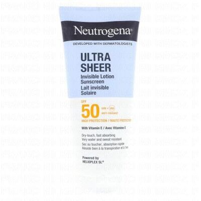 Neutrogena Ultra Sheer - Lait Corps Invisible Spf50 200ml - Publicité Neutrogena Ultra Sheer - Lait Corps Invisible Spf50 200ml - Publicité