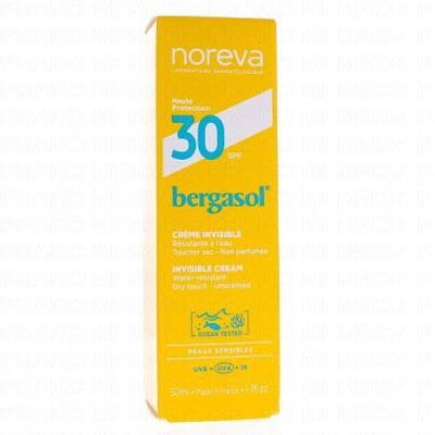 Noreva Bergasol Crème Invisible SPF 30 - 50 ml Crème Solaire - Publicité Noreva Bergasol Crème Invisible SPF 30 - 50 ml Crème Solaire - Publicité