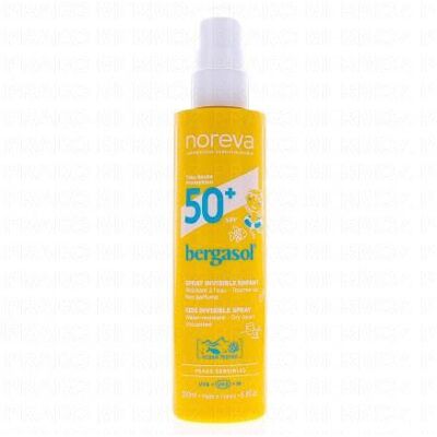 Noreva Bergasol SPF 50+ Spray 200 ml - Crème solaire - Publicité Noreva Bergasol SPF 50+ Spray 200 ml - Crème solaire - Publicité