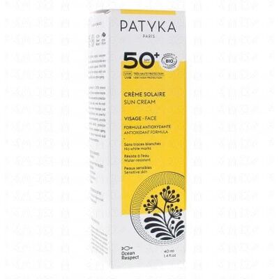 Patyka Crème Solaire SPF50+ Visage 40ml - Publicité Patyka Crème Solaire SPF50+ Visage 40ml - Publicité