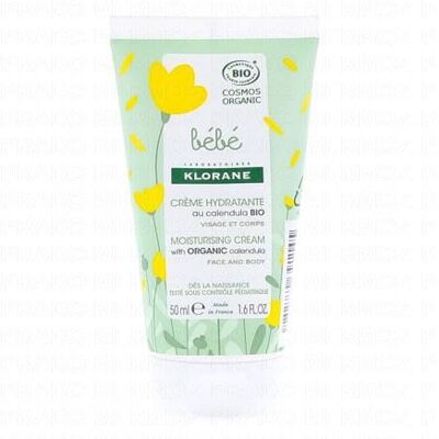 Klorane Bébé Crème Hydratante au Calendula Bio Visage & Corps 50 ml - Publicité Klorane Bébé Crème Hydratante au Calendula Bio Visage & Corps 50 ml - Publicité
