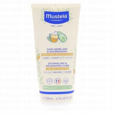 Mustela Soin Démêlant & Nourrissant 200ml - Publicité Mustela Soin Démêlant & Nourrissant 200ml - Publicité