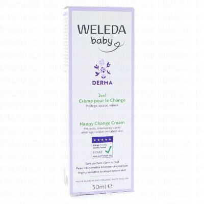 Weleda Baby - Derma Crème Pour Le Change À La Mauve Blanche Bio Tube 50ml - Publicité Weleda Baby - Derma Crème Pour Le Change À La Mauve Blanche Bio Tube 50ml - Publicité