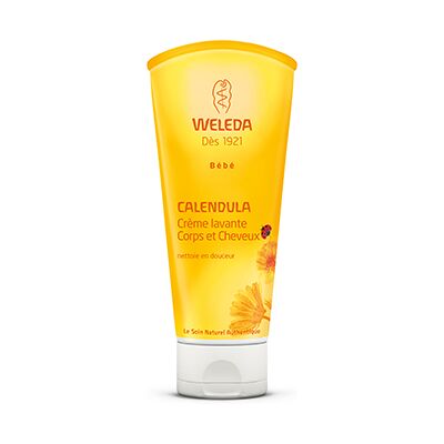 Weleda Baby - Crème Lavante Corps & Cheveux Bébé Bio Au Calendula 200ml - Publicité Weleda Baby - Crème Lavante Corps & Cheveux Bébé Bio Au Calendula 200ml - Publicité