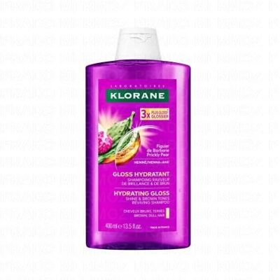 Klorane Gloss Hydratant - Shampoing Raviveur De Brillance Et De Brun 400ml - Publicité Klorane Gloss Hydratant - Shampoing Raviveur De Brillance Et De Brun 400ml - Publicité