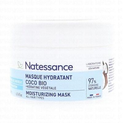 Natessance Masque Hydratant Coco Bio + Kératine Végétale 200ml - Publicité Natessance Masque Hydratant Coco Bio + Kératine Végétale 200ml - Publicité