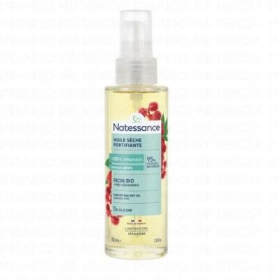 NATESSANCE Natessence Huile Capillaire Sèche Fortifiante Au Ricin Bio 100ml - Publicité NATESSANCE Natessence Huile Capillaire Sèche Fortifiante Au Ricin Bio 100ml - Publicité