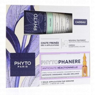 Phyto Phytophanère Anti Chute Réactionnelle 12 Ampoules - Publicité Phyto Phytophanère Anti Chute Réactionnelle 12 Ampoules - Publicité