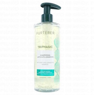 RENEFURTERER Rene Furterer Triphasic - Shampooing Antichute Longévité 500ml - Publicité RENEFURTERER Rene Furterer Triphasic - Shampooing Antichute Longévité 500ml - Publicité