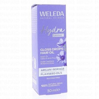 Weleda Hydra Shine - Huile Capillaire Brillance Gloss 30ml - Publicité Weleda Hydra Shine - Huile Capillaire Brillance Gloss 30ml - Publicité