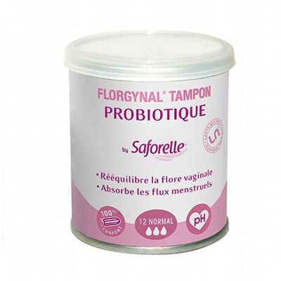 Saforelle Saforelle Florgynal Tampons - 12 Normal - Hygiène féminine probiotique - Publicité Saforelle Saforelle Florgynal Tampons - 12 Normal - Hygiène féminine probiotique - Publicité