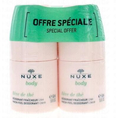 Nuxe Reve De Thé Déodorant Fraîcheur 24H Roll-On Duo - Publicité Nuxe Reve De Thé Déodorant Fraîcheur 24H Roll-On Duo - Publicité