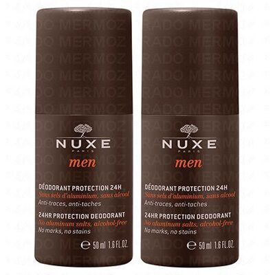 Nuxe Men Deodorant Protection 24 Roll-On Lot De 2 - Publicité Nuxe Men Deodorant Protection 24 Roll-On Lot De 2 - Publicité