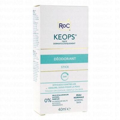 RoC Keops Déodorant Stick 40ml - Publicité RoC Keops Déodorant Stick 40ml - Publicité