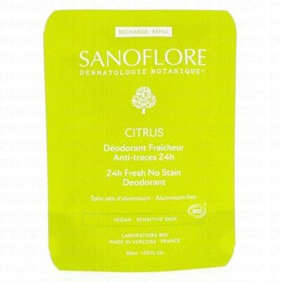 Sanoflore - bio dÉodorant fraicheur citrus - 50ml - Déodorant - Publicité Sanoflore - bio dÉodorant fraicheur citrus - 50ml - Déodorant - Publicité