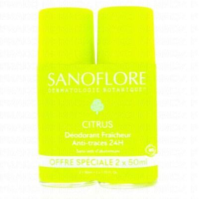 Sanoflore Déodorant Bio Vent de Citrus - Protection 24h - Publicité Sanoflore Déodorant Bio Vent de Citrus - Protection 24h - Publicité