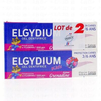 Elgydium Kids Dentifrice 3-6 Ans Grenadine Lot De 2 Tubes X 50ml - Publicité Elgydium Kids Dentifrice 3-6 Ans Grenadine Lot De 2 Tubes X 50ml - Publicité