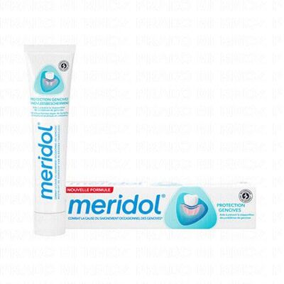 Dentifrice Meridol - 75ml - Protection des gencives, réduction de plaque, fluor - Publicité Dentifrice Meridol - 75ml - Protection des gencives, réduction de plaque, fluor - Publicité