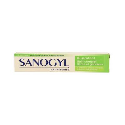 Sanogyl Dentifrice Bi-Protect Soin Complet Dents Et Gencives Tube De 75ml - Publicité Sanogyl Dentifrice Bi-Protect Soin Complet Dents Et Gencives Tube De 75ml - Publicité