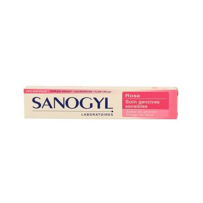 Sanogyl Dentifrice Rose Soin Gencives Sensibles Tube De 75ml - Publicité Sanogyl Dentifrice Rose Soin Gencives Sensibles Tube De 75ml - Publicité