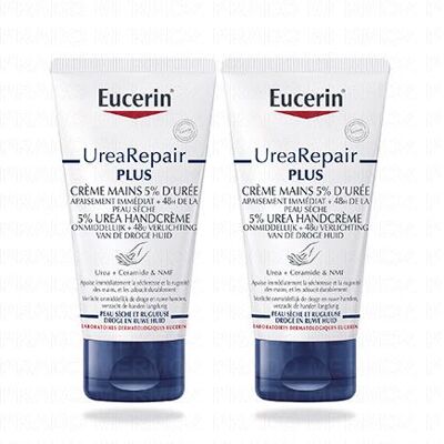 Eucerin Urea Repair 5% Crème Mains Duo - Apaisante & Douce - Publicité Eucerin Urea Repair 5% Crème Mains Duo - Apaisante & Douce - Publicité
