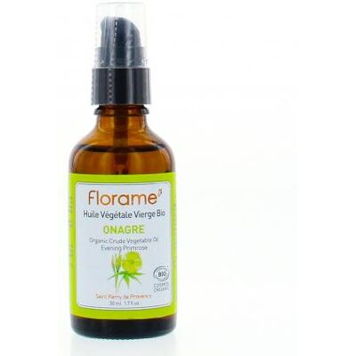 Florame Huile Végétale Vierge Bio Onagre Flacon Pompe 50ml - Publicité Florame Huile Végétale Vierge Bio Onagre Flacon Pompe 50ml - Publicité