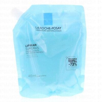 LAROCHEPOSAY La Roche-Posay Lipikar Surgras - Crème Lavante Eco Recharge 400ml - Publicité LAROCHEPOSAY La Roche-Posay Lipikar Surgras - Crème Lavante Eco Recharge 400ml - Publicité