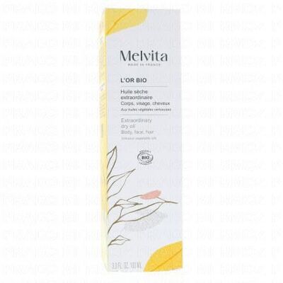 Melvita L'Or Bio - Huile Sèche Extraordinaire Bio 100ml - Publicité Melvita L'Or Bio - Huile Sèche Extraordinaire Bio 100ml - Publicité