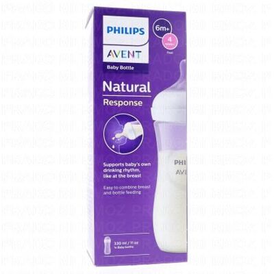 Avent Natural Biberon 330ml Dès 3mois - Publicité Avent Natural Biberon 330ml Dès 3mois - Publicité