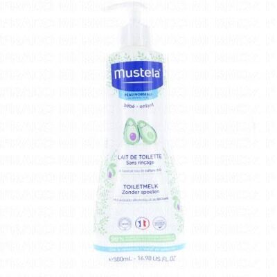 Mustela Peau Normale - Lait De Toilette Sans Rinçage Peaux Normales Flacon Pompe 500ml - Publicité Mustela Peau Normale - Lait De Toilette Sans Rinçage Peaux Normales Flacon Pompe 500ml - Publicité