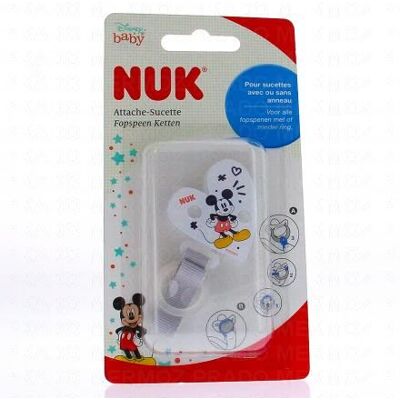 Nuk Attache Sucette Ruban Universel Mickey - Publicité Nuk Attache Sucette Ruban Universel Mickey - Publicité