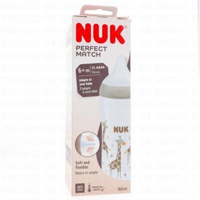 Nuk Perfect Match - Biberon +6mois 360ml - Publicité Nuk Perfect Match - Biberon +6mois 360ml - Publicité