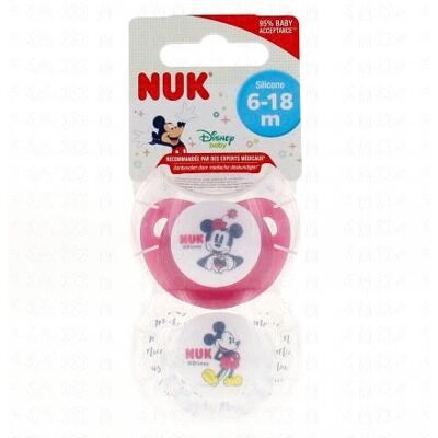 Nuk Sucettes Disney Physio 6 - 18 Mois - Publicité Nuk Sucettes Disney Physio 6 - 18 Mois - Publicité