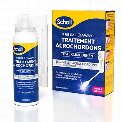 DR.SCHOLLS Scholl Freeze Away - Traitement Acrochordons 80ml - Publicité DR.SCHOLLS Scholl Freeze Away - Traitement Acrochordons 80ml - Publicité