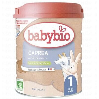 Babybio Lait de Chèvre Caprea 0-6 mois Bio 800g - Publicité Babybio Lait de Chèvre Caprea 0-6 mois Bio 800g - Publicité