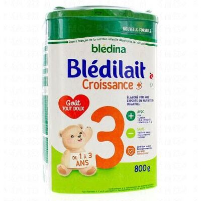 Lait de croissance Bledina 900g - Pour 1-3 Ans - Bébé & Maman - Publicité Lait de croissance Bledina 900g - Pour 1-3 Ans - Bébé & Maman - Publicité