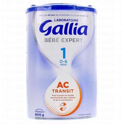 Gallia Baby Expert AC Transit 1 - Lait infantile 0-6 mois - Publicité Gallia Baby Expert AC Transit 1 - Lait infantile 0-6 mois - Publicité