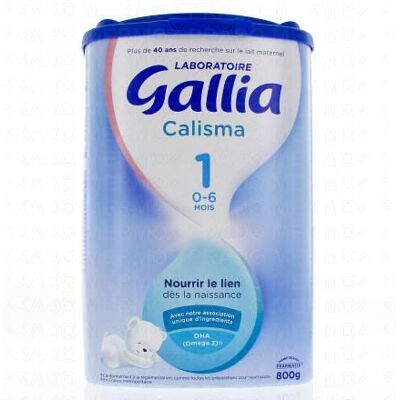 GALLIA Calisma 1 Lait pour nourrisson 0-6 mois - Soutient croissance & immunité - Publicité GALLIA Calisma 1 Lait pour nourrisson 0-6 mois - Soutient croissance & immunité - Publicité