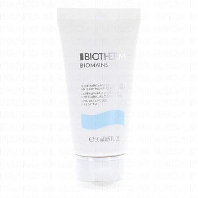 Traitement anti-âge pour mains et ongles Biotherm Biomains - Résistant à l'eau - Publicité Traitement anti-âge pour mains et ongles Biotherm Biomains - Résistant à l'eau - Publicité