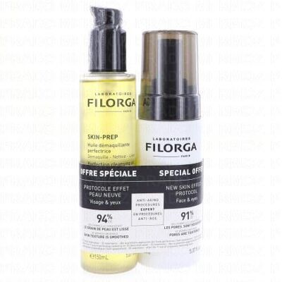 Filorga Skin-Prep Huile & Mousse - Soins de la Peau - Publicité Filorga Skin-Prep Huile & Mousse - Soins de la Peau - Publicité