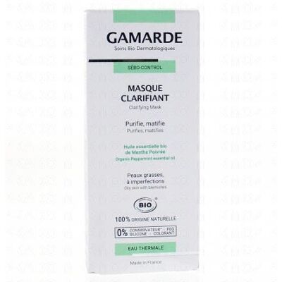 Gamarde Sébo-Control Masque Clarifiant Bio Tube 40g - Publicité Gamarde Sébo-Control Masque Clarifiant Bio Tube 40g - Publicité