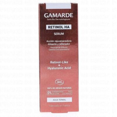 Gamarde Sérum Rétinol Ha Bio 30ml - Publicité Gamarde Sérum Rétinol Ha Bio 30ml - Publicité