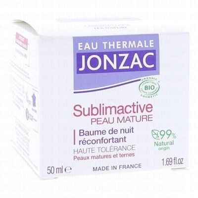 Jonzac Sublimactive - Baume De Nuit Réconfortant 50ml - Publicité Jonzac Sublimactive - Baume De Nuit Réconfortant 50ml - Publicité