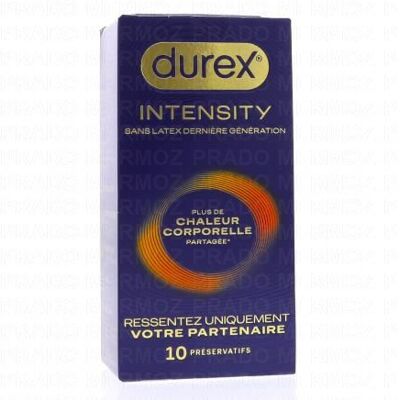 Durex Intensity - Préservatifs Sans Latex Chaleur Corporelle Boite De 10 - Publicité Durex Intensity - Préservatifs Sans Latex Chaleur Corporelle Boite De 10 - Publicité
