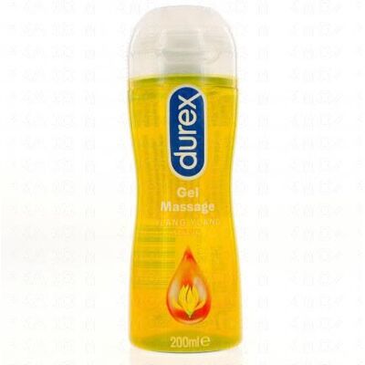 Gel de Massage Ylang Ylang Durex - 2 en 1, 200ml, À base d'eau - Publicité Gel de Massage Ylang Ylang Durex - 2 en 1, 200ml, À base d'eau - Publicité