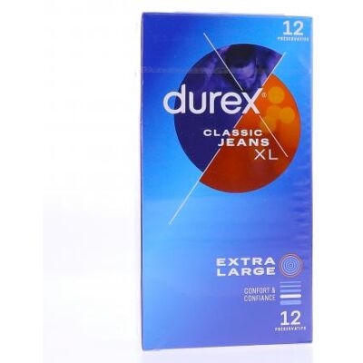 Durex Préservatifs - Classic Jeans - Préservatifs Xl X12 - Publicité Durex Préservatifs - Classic Jeans - Préservatifs Xl X12 - Publicité