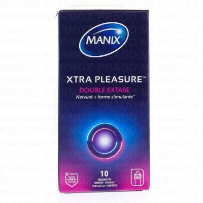 Manix Xtra Pleasure Double Extase 10 Préservatifs - Publicité Manix Xtra Pleasure Double Extase 10 Préservatifs - Publicité