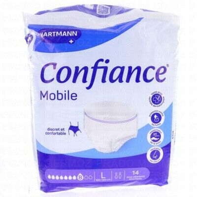 Hartmann Confiance Mobile L - Sous-vêtements d'incontinence - Publicité Hartmann Confiance Mobile L - Sous-vêtements d'incontinence - Publicité
