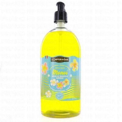 Savon Monoï du Comptoir du Bain - Ingrédients Naturels - 1L - Doux - Publicité Savon Monoï du Comptoir du Bain - Ingrédients Naturels - 1L - Doux - Publicité