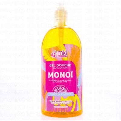 Mkl Gel Douche Sans Savon Au Monoï 1l - Publicité Mkl Gel Douche Sans Savon Au Monoï 1l - Publicité